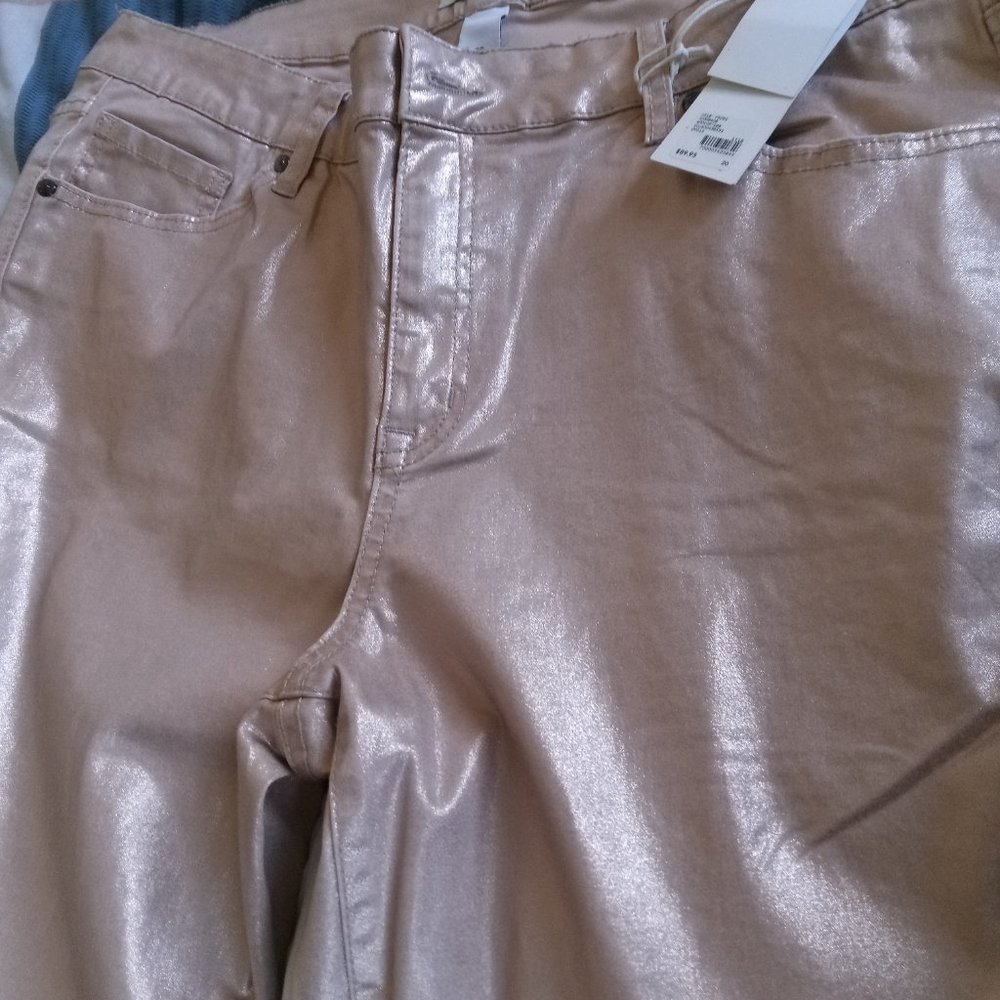 Metallic jeans